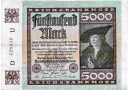 5000 Mark Deutschland 1922_F